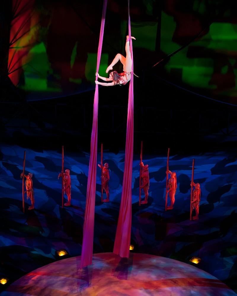 Treasure Island - Ti Las Vegas Hotel & Casino Esterno foto Aerialist performing with aerial silks